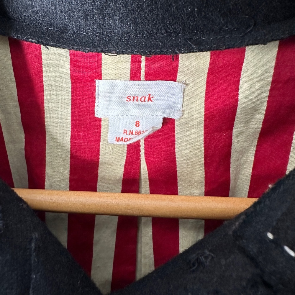 Anthropologie Wool Felted Contrast Jacket by Snak - Picture 6 of 8